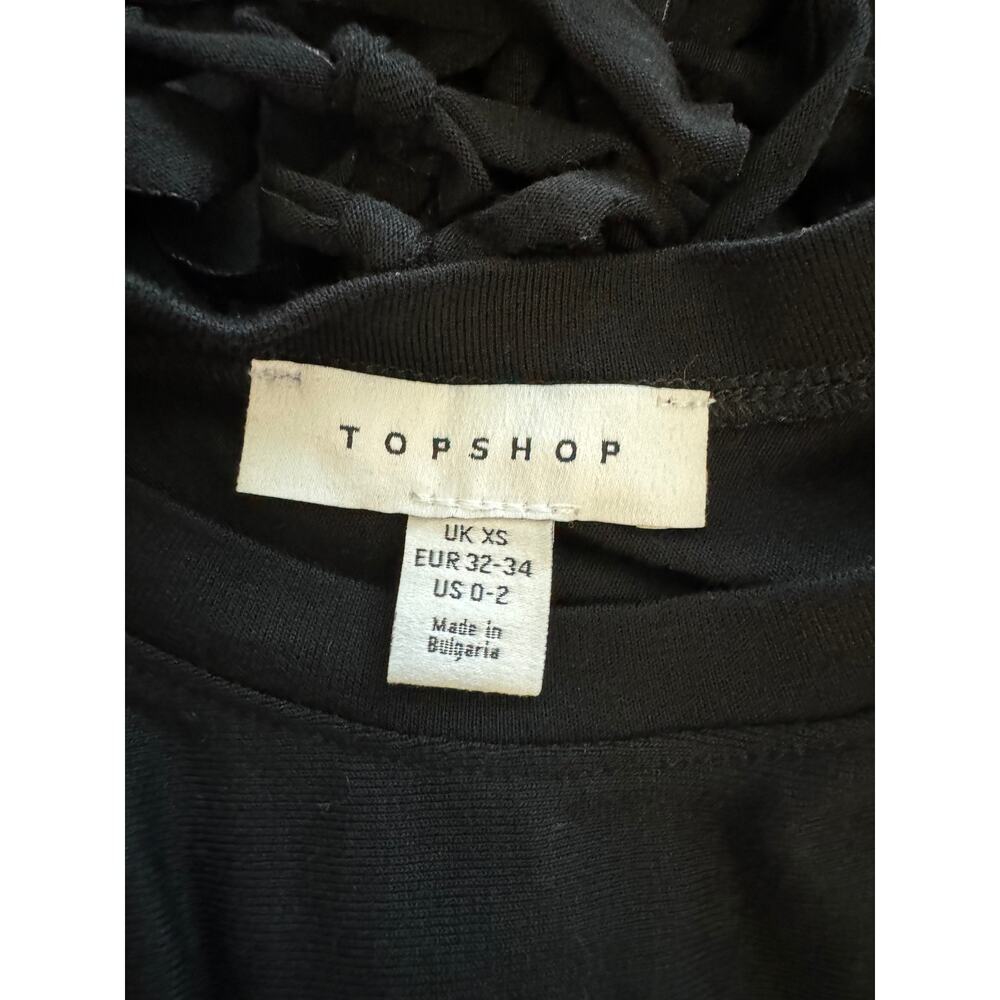 * New ~ TOPSHOP ~ Macrame Style Fringe Tank Top Size XS - Picture 7 of 9